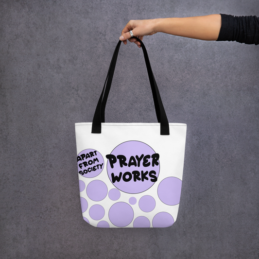 'Prayer Works' Tote bag